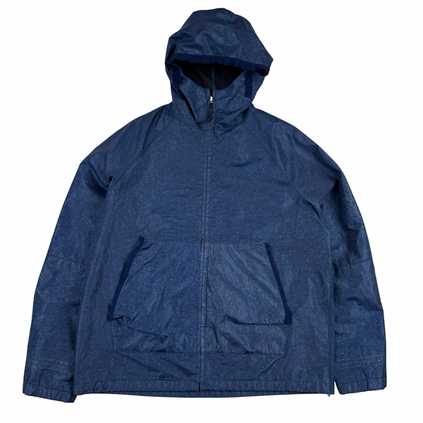 Stone Island Vintage 2001 Laminated Webbing Spalmantura Hooded Jacket - XL