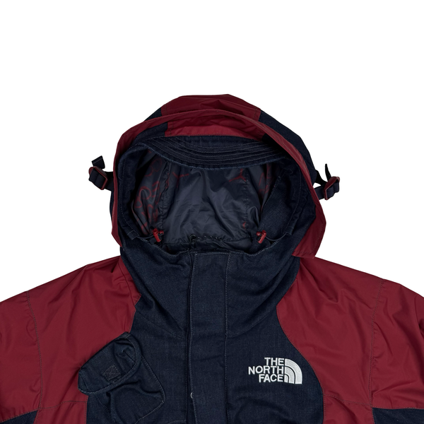North Face Indigo Wash Denim Cordura Coolmax Sample Jacket - Large