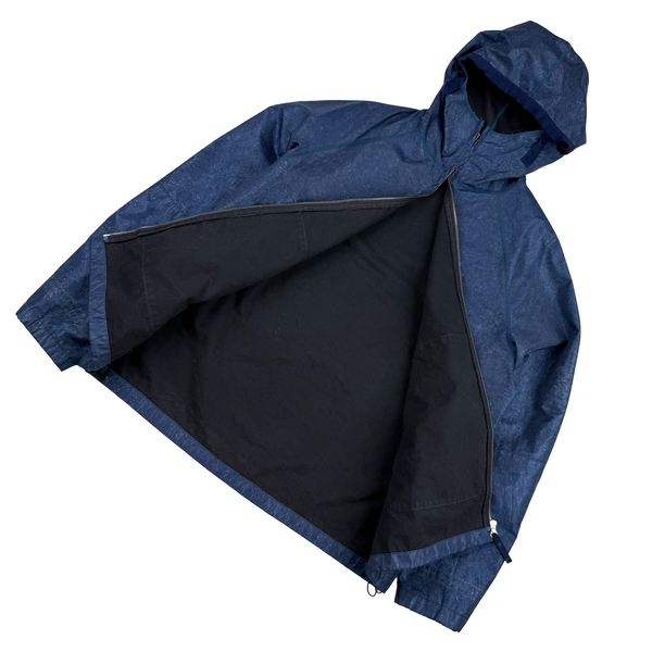Stone Island Vintage 2001 Laminated Webbing Spalmantura Hooded Jacket - XL