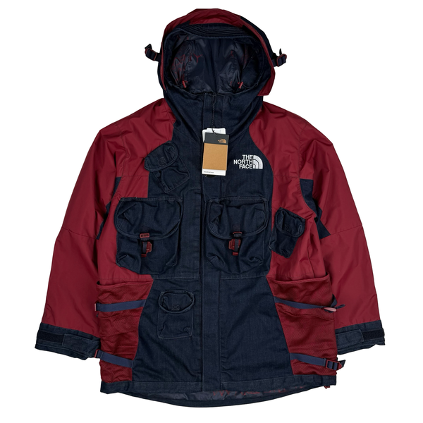 North Face Indigo Wash Denim Cordura Coolmax Sample Jacket - Large