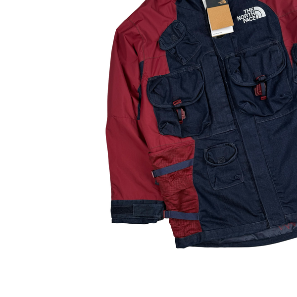 North Face Indigo Wash Denim Cordura Coolmax Sample Jacket - Large