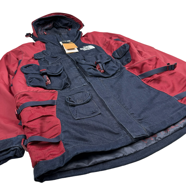 North Face Indigo Wash Denim Cordura Coolmax Sample Jacket - Large