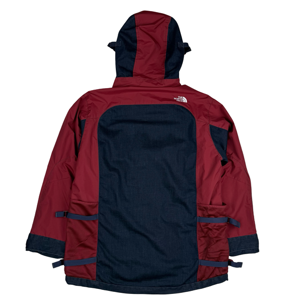 North Face Indigo Wash Denim Cordura Coolmax Sample Jacket - Large