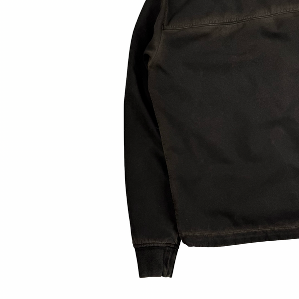 CP Company Khaki Brown Re-Colour Shell Goggle Hooded Fleece Lined Jacket - Medium