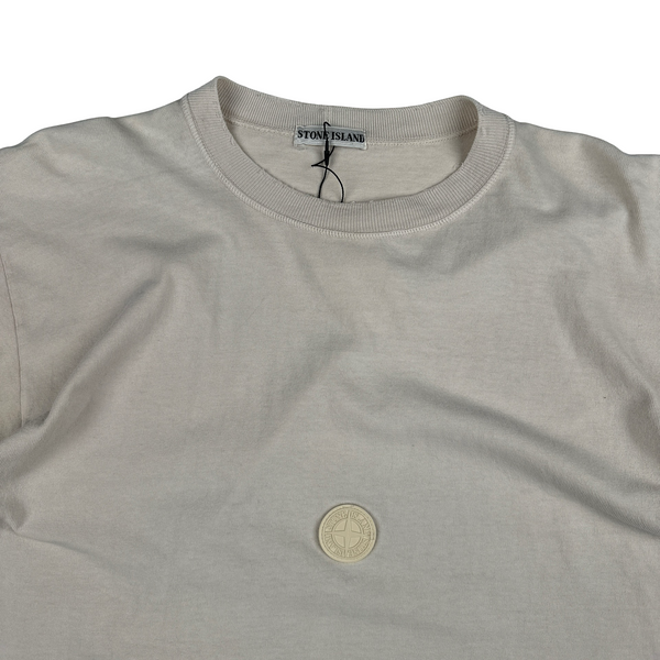 Stone Island Vintage Compass Centre Spellout Cotton T-Shirt - Large