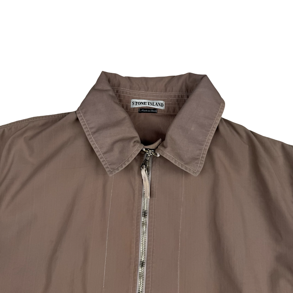 Stone Island Beige Nylon Vintage SS2000 Zipped Jacket - XL