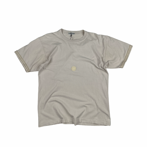 Stone Island Vintage Compass Centre Spellout Cotton T-Shirt - Large