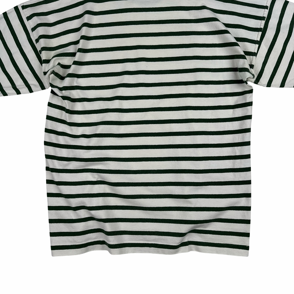 Stone Island Japan Release 80's Cotton Green Striped T Shirt - Large