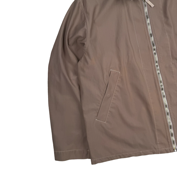 Stone Island Beige Nylon Vintage SS2000 Zipped Jacket - XL