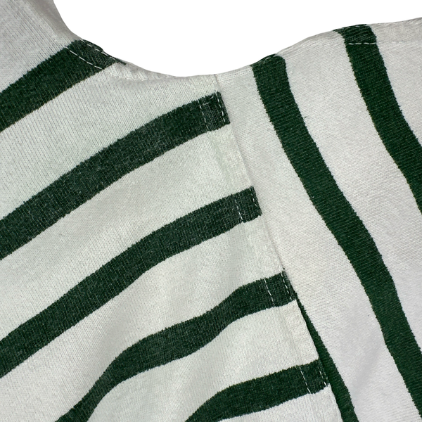 Stone Island Japan Release 80's Cotton Green Striped T Shirt - Large