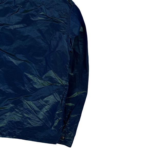 Stone Island 2017 Navy Blue Green Weft Overshirt - XL