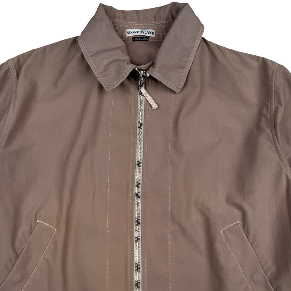 Stone Island Beige Nylon Vintage SS2000 Zipped Jacket - XL