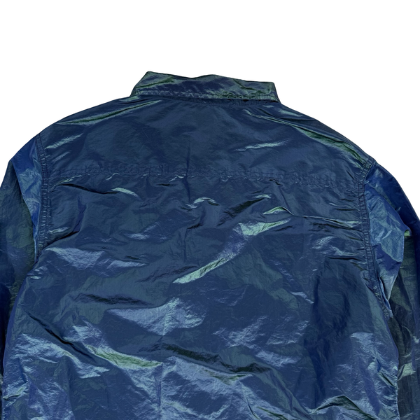 Stone Island 2017 Navy Blue Green Weft Overshirt - XL