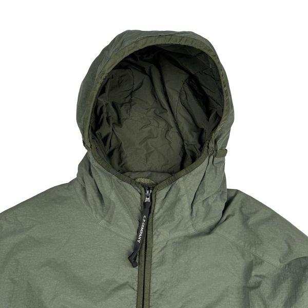 CP Company Green Flatt Nylon Hooded Lens View Jacket - Small (46)