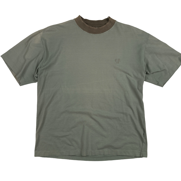 CP Company 1989 Sage Green Spell out T Shirt - Large