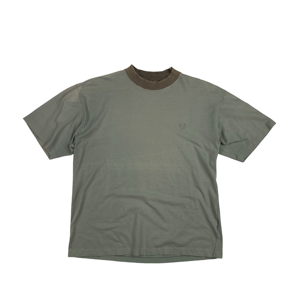 CP Company 1989 Sage Green Spell out T Shirt - Large