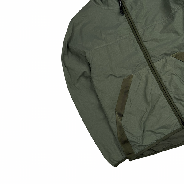 CP Company Green Flatt Nylon Hooded Lens View Jacket - Small (46)