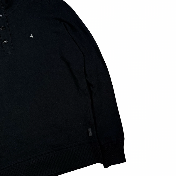 Stone Island 2020 Black Cotton/Cashmere Blend Knit Jumper - Small