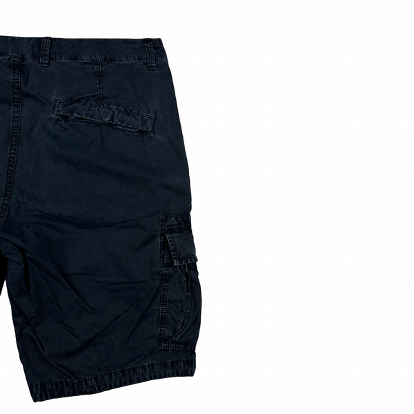 Stone Island 2022 Navy Blue Slim Fit Cargo Shorts - 32"