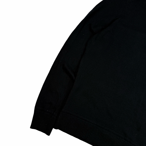Stone Island 2020 Black Cotton/Cashmere Blend Knit Jumper - Small