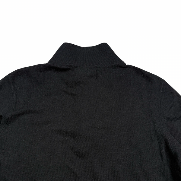 Stone Island 2020 Black Cotton/Cashmere Blend Knit Jumper - Small