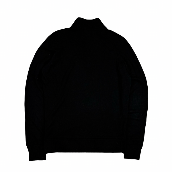 Stone Island 2020 Black Cotton/Cashmere Blend Knit Jumper - Small