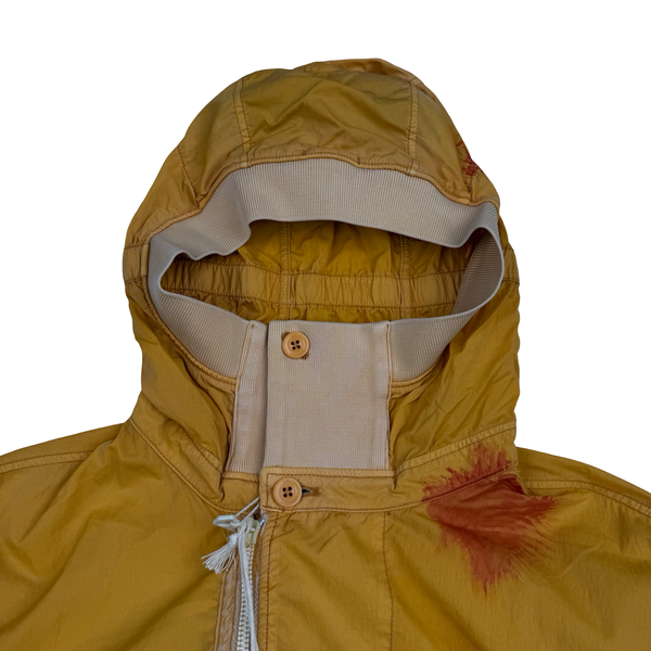 CP Company Yellow Eco Chrome-R Seed 2 Painted Goggle Jacket - Small (46)