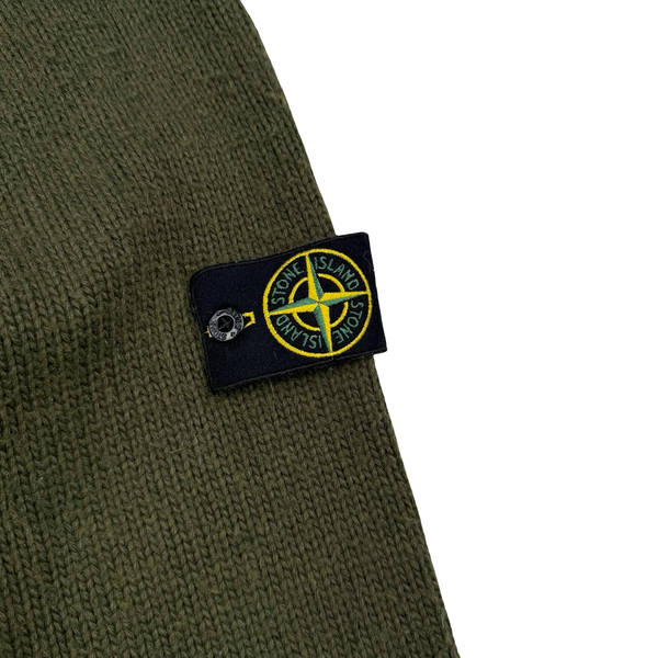 Stone Island 2016 Khaki Wool/Cashmere/ Rayon Blend Knitted Jumper - XXL
