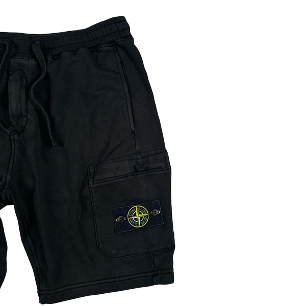 Stone Island 2021 Black Fleece Cotton Shorts - Large