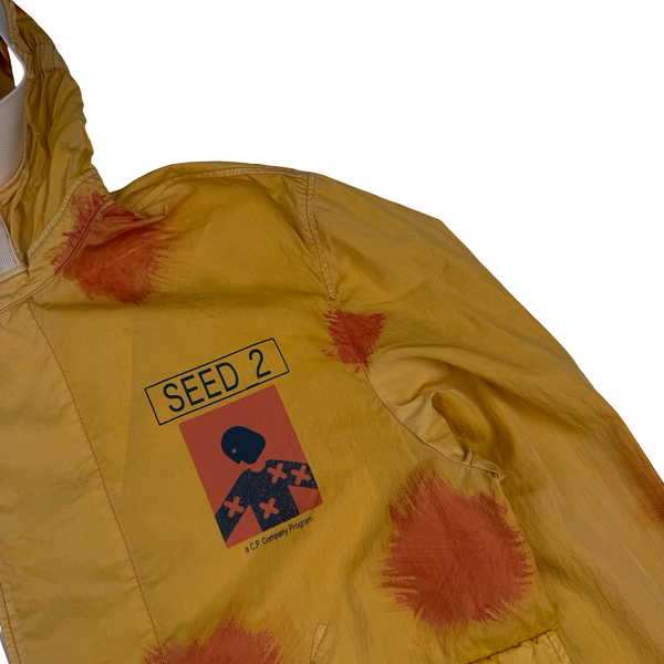 CP Company Yellow Eco Chrome-R Seed 2 Painted Goggle Jacket - Small (46)