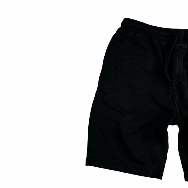 Stone Island 2021 Black Fleece Cotton Shorts - Large