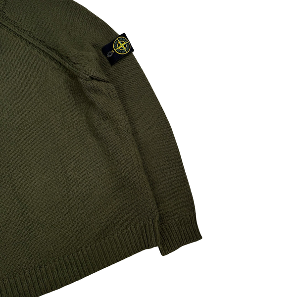 Stone Island 2016 Khaki Wool/Cashmere/ Rayon Blend Knitted Jumper - XXL
