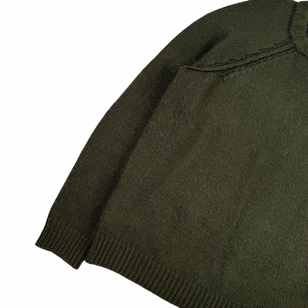 Stone Island 2016 Khaki Wool/Cashmere/ Rayon Blend Knitted Jumper - XXL