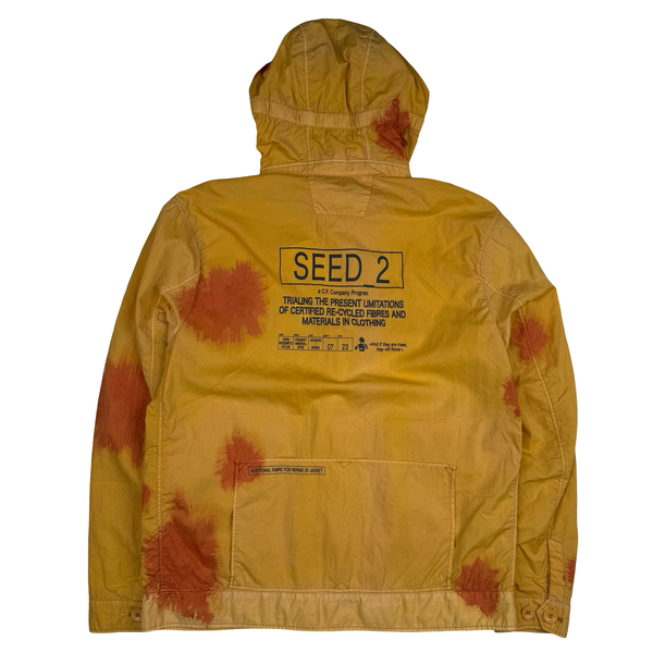 CP Company Yellow Eco Chrome-R Seed 2 Painted Goggle Jacket - Small (46)