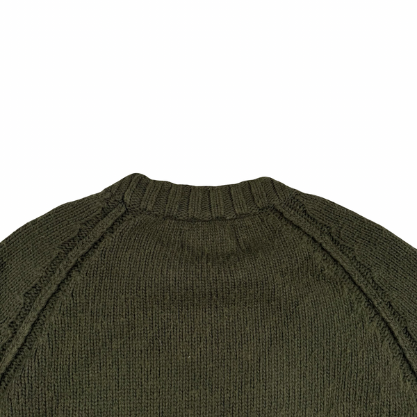 Stone Island 2016 Khaki Wool/Cashmere/ Rayon Blend Knitted Jumper - XXL