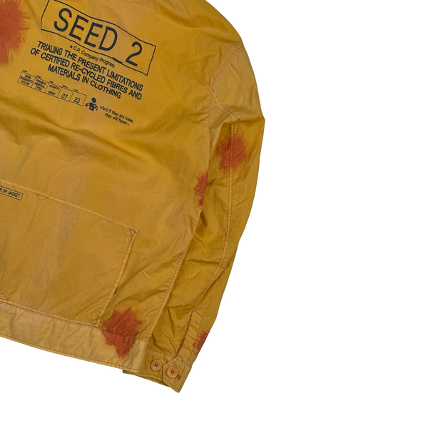 CP Company Yellow Eco Chrome-R Seed 2 Painted Goggle Jacket - Small (46)
