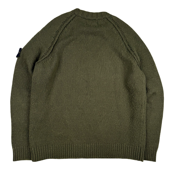 Stone Island 2016 Khaki Wool/Cashmere/ Rayon Blend Knitted Jumper - XXL
