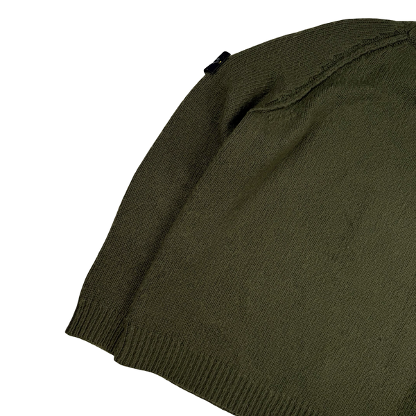 Stone Island 2016 Khaki Wool/Cashmere/ Rayon Blend Knitted Jumper - XXL