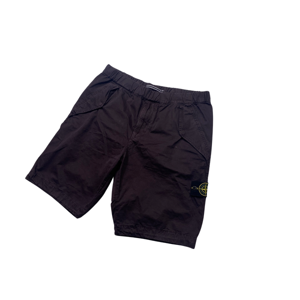 Stone Island 2018 Burgundy Shorts - 34"