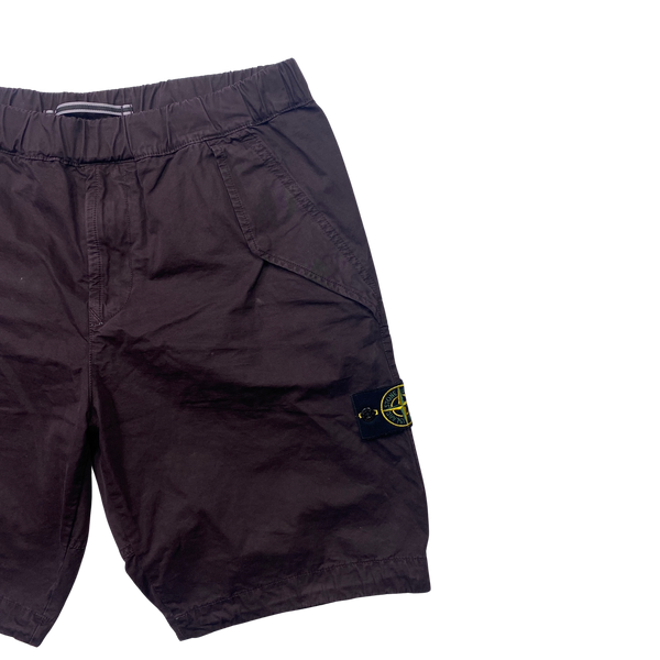 Stone Island 2018 Burgundy Shorts - 34"