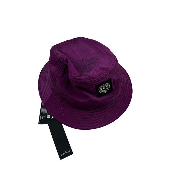 Stone Island purple Nylon Metal Bucket Hat - Large