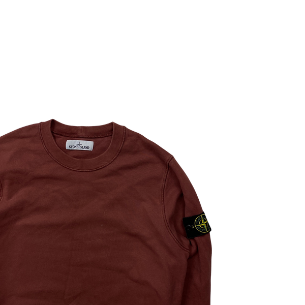 Stone Island 2020 Red Crewneck Sweatshirt - Small