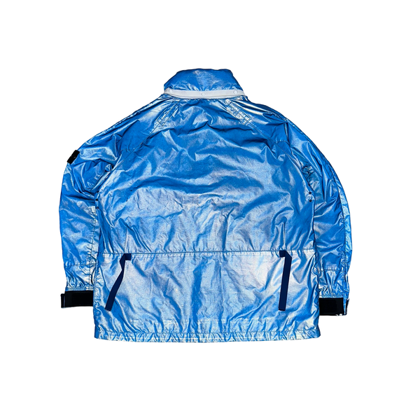 Stone Island 2011 Rare Archive Blue Reflective Jacket - 3XL