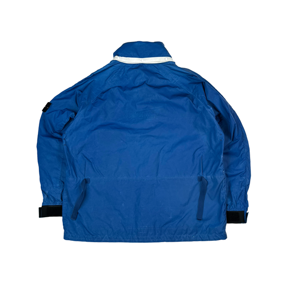 Stone Island 2011 Rare Archive Blue Reflective Jacket - 3XL