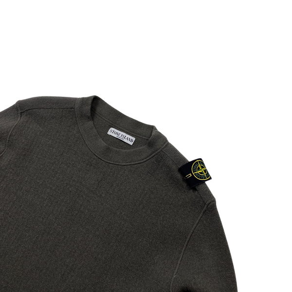 Stone Island 2006 Brown Wool Jumper - XXL