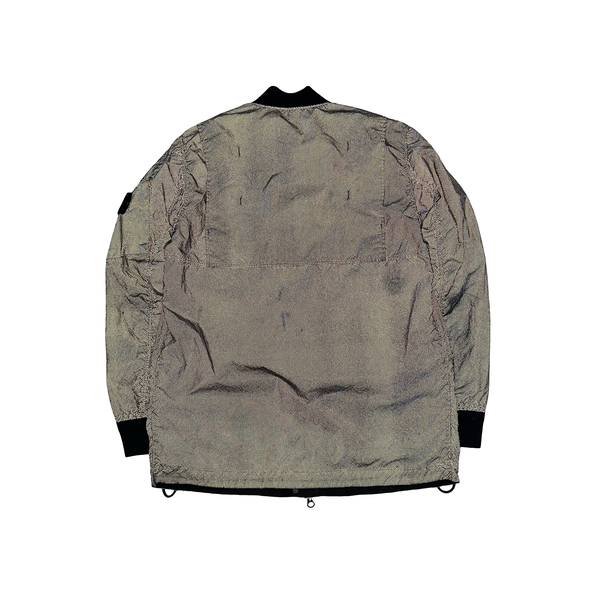Stone Island 2016 Navy Pixel Reflective Bomber Jacket - Large