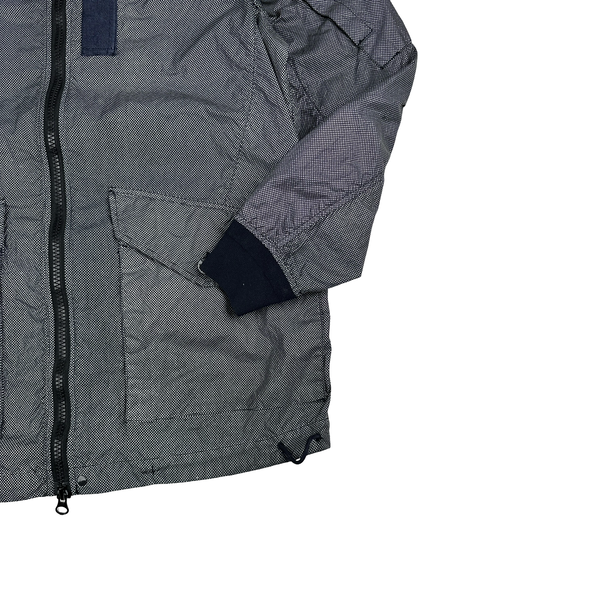 Stone Island 2016 Navy Pixel Reflective Bomber Jacket - Large