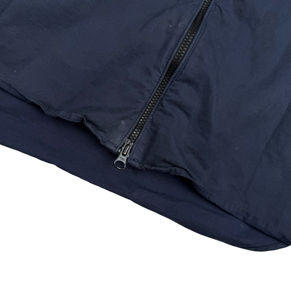 CP Company Navy Cotton Lens View Zipped Overshirt - Medium