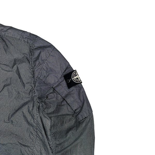 Stone Island 2016 Navy Pixel Reflective Bomber Jacket - Large