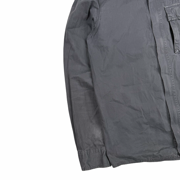 Stone Island 2017 Grey Zipped Front Pocket Overshirt - Small